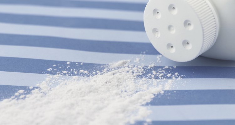 Spilled baby powder