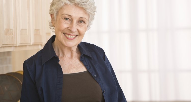 Mature woman smiling