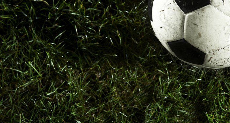 Soccer ball in grass