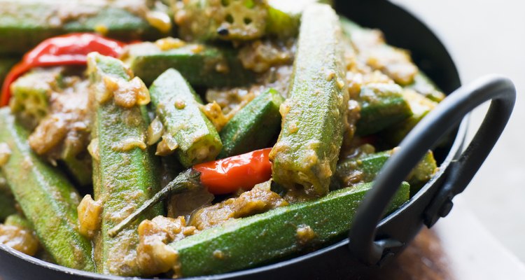 Karahi Dish with Bhindi Masala