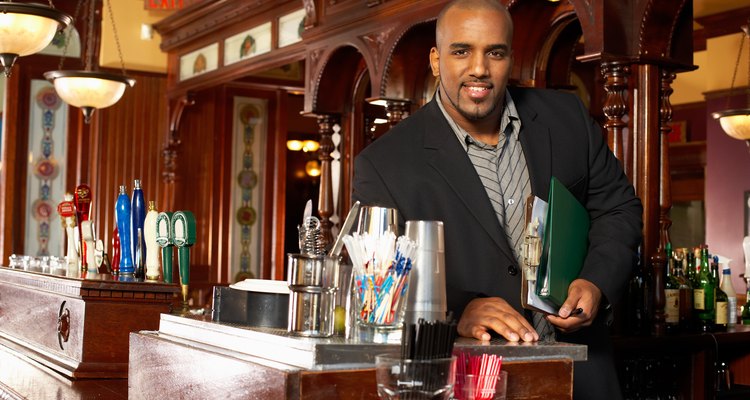 Restaurant manager posing