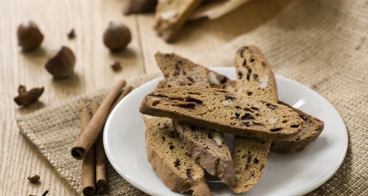 Traditional Italian biscotti