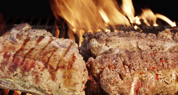 Grilled beef and rib steak