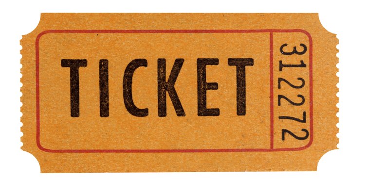 Orange admission ticket