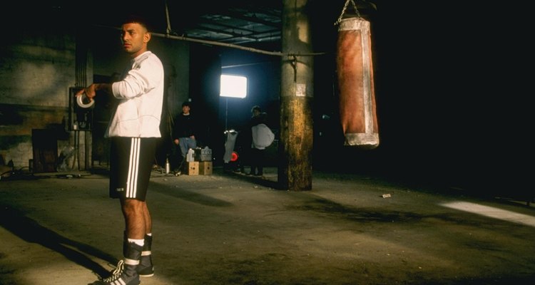 Prince Naseem Hamed of Great Britain in New York for an Adidas advertising shoot.