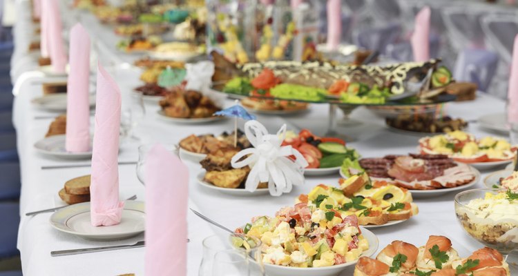 Served for a banquet table