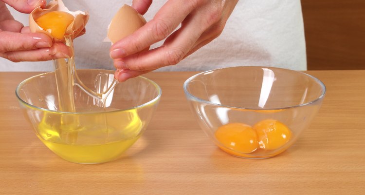 Separating egg yolk from white