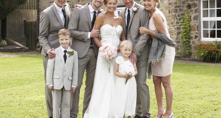 Family Group At Wedding
