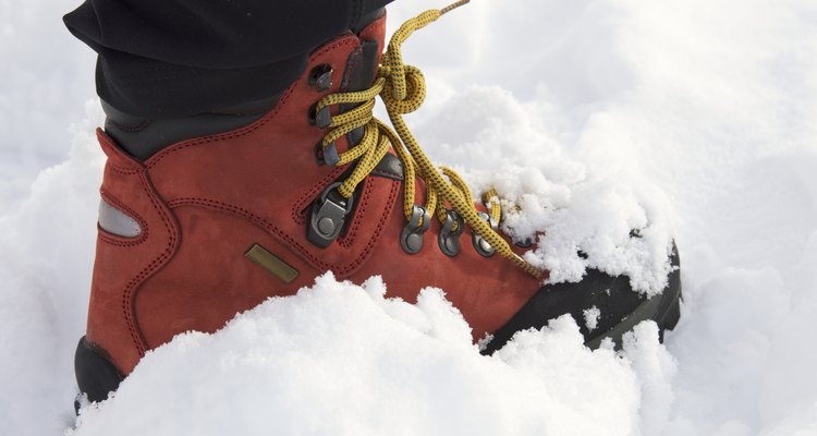red leather boot