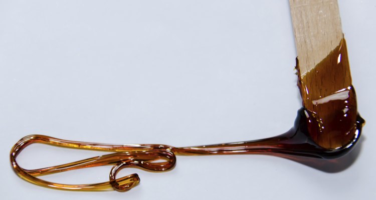 Wax on a spatula