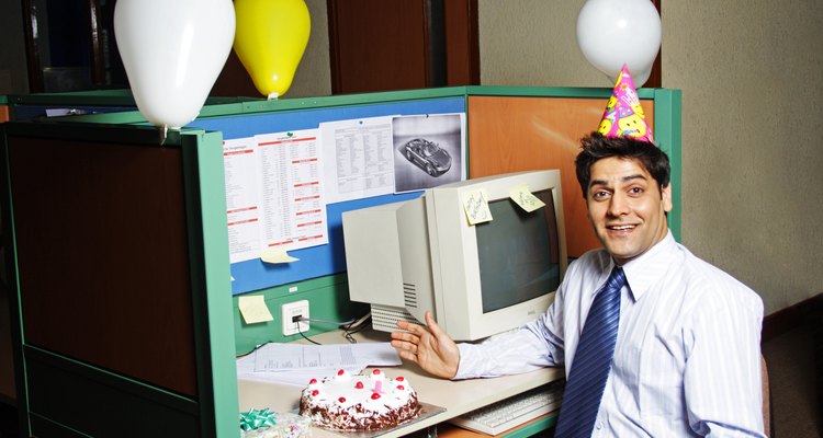 View of a person in an office
