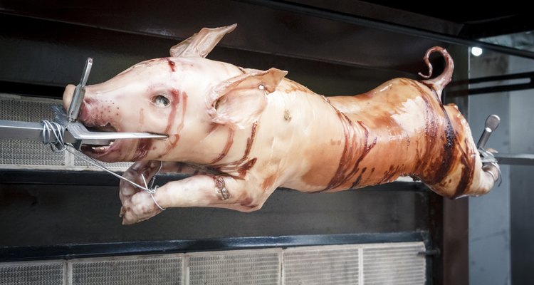 Baked Iberian pig