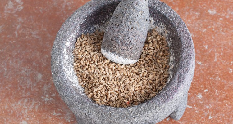 Grinding wheat
