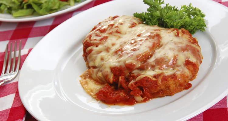 Eggplant Parmigiana and Side Salad