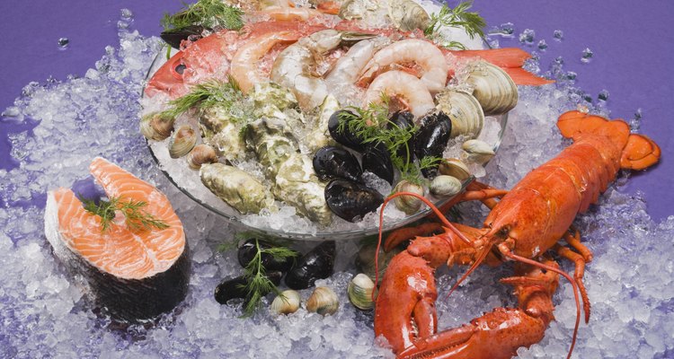 Assortment of seafood