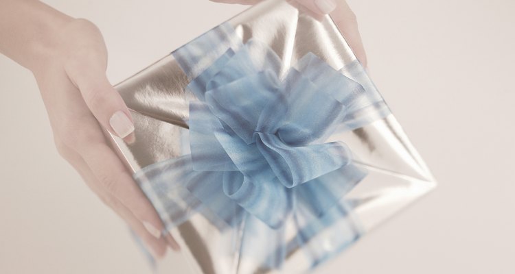 Woman giving gift
