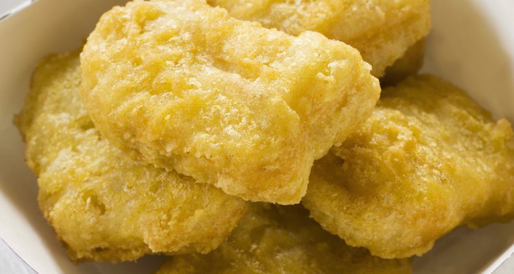 Chicken nuggets in a box