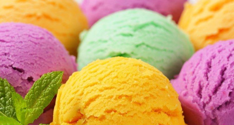 Assorted ice cream