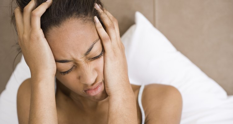 Woman with headache