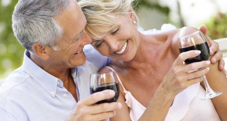 Couple with wine