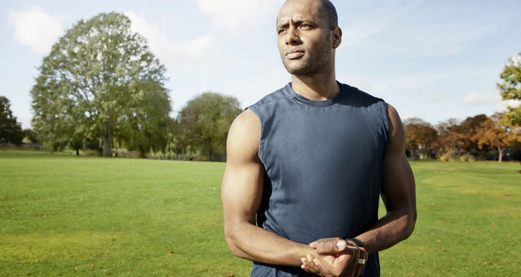 Man standing in park