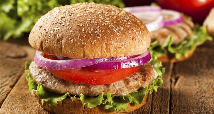 Homemade Turkey Burger on a Bun