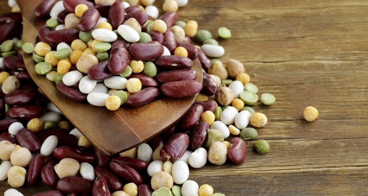Assortment different types of beans