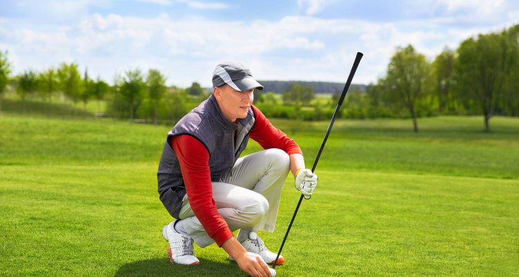 portrait of man golfer