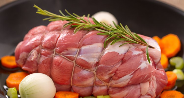 Raw Beef Roast in a Pan