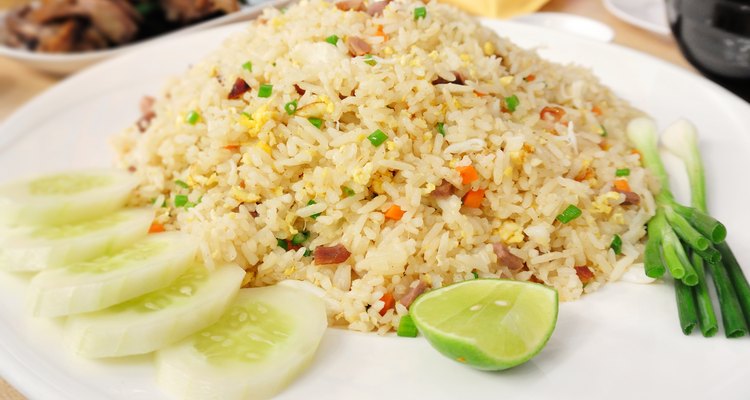 Thai rice fried with Chinese Sausage and eggs