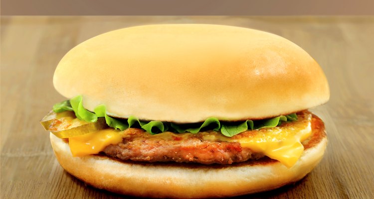 tasty Burger with meat and cheese