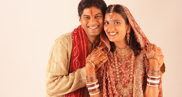 A Newlywed couple , portrait