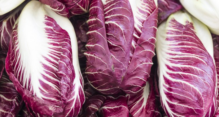 Radicchio on display at the market