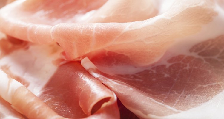 sliced prosciutto ham