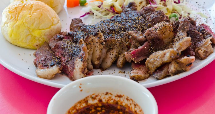 Beef Steak with Bread