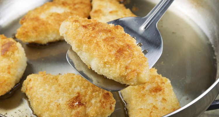 Golden Fried Fish in Pan