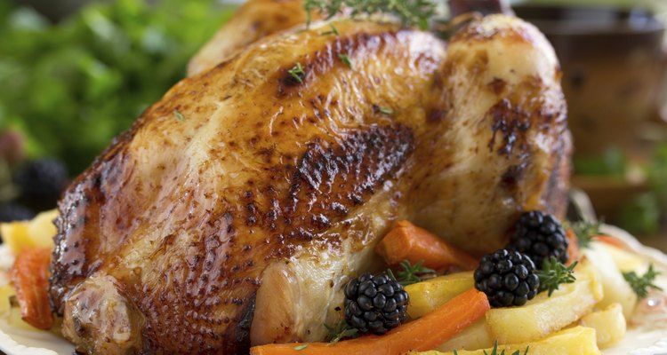Fried chicken. festive dish.