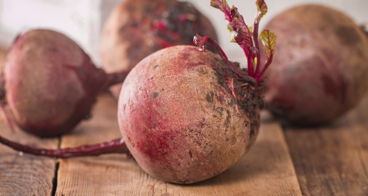 Fresh organic red beets