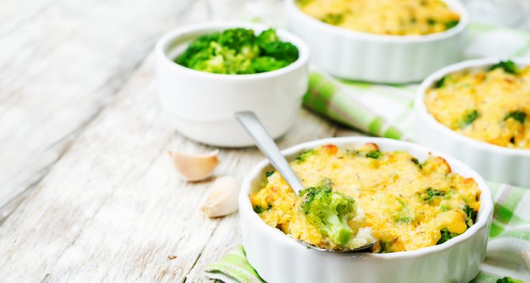 millet casserole with broccoli and cheese