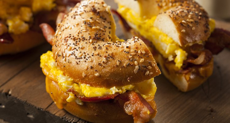 Hearty Breakfast Sandwich on a Bagel