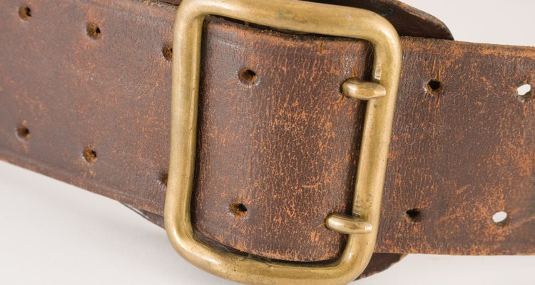 shabby leather belt