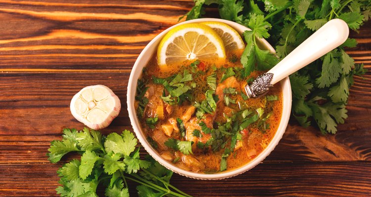 Jewish wedding and holyday Yemenite beef soup Marak Temani