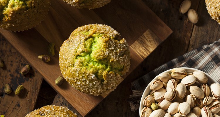 Homemade Green Pistachio Muffins